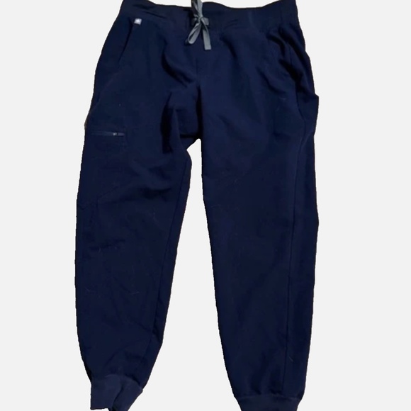 Figs Navy Blue Track Pants - Picture 1 of 7